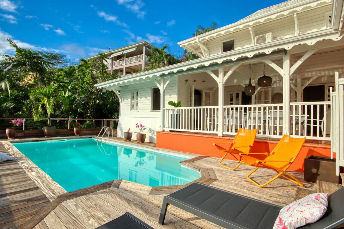 piscine 2 location de villa 12 personnes Martinique vue mer